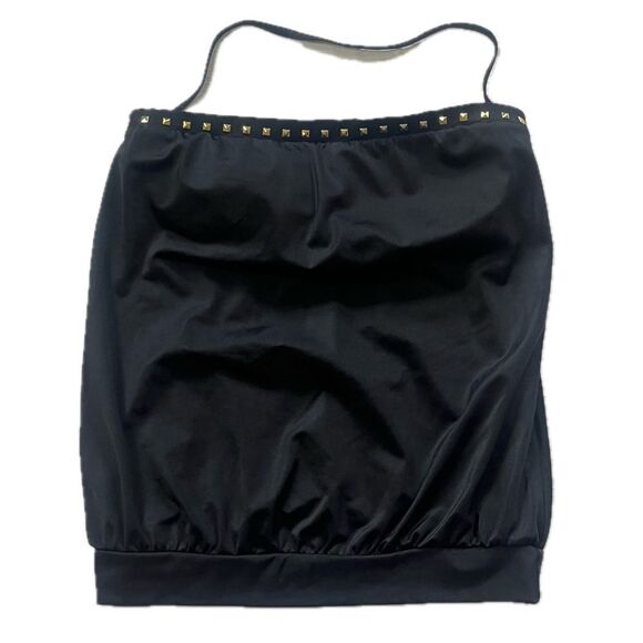 Vince Camuto Tankini Swim Top Black Medium Adjustable Detachable Strap - Picture 1 of 4